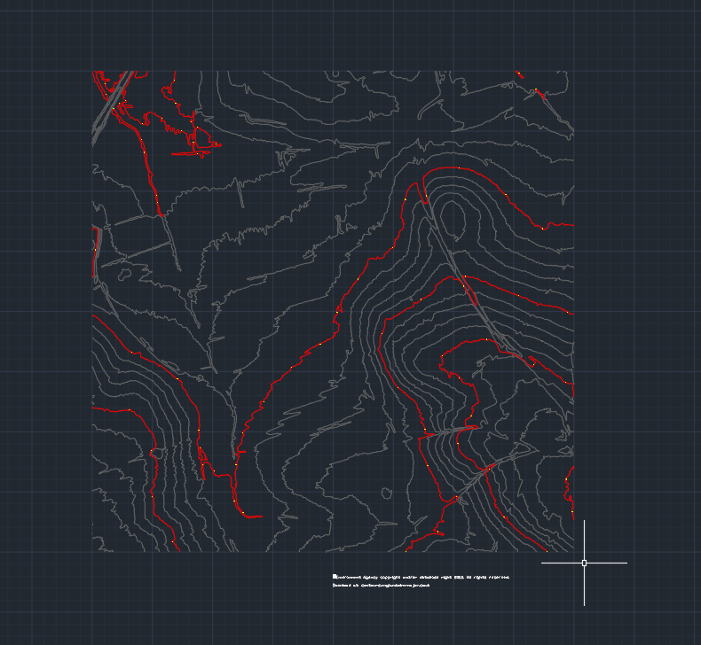 1m Contours England